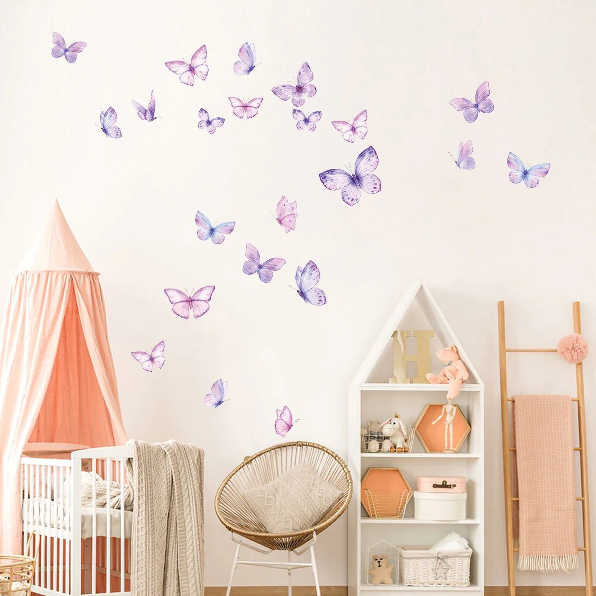 Décoration Murale - ButterfliesSticker™ - Violet - Bébélinours