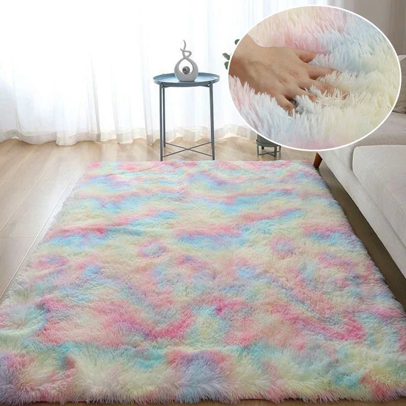 Tapis en Fourrure - HairyRugs™ - Arc - en - ciel - Bébélinours